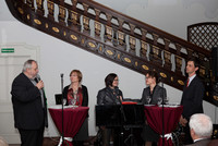 Podiumsdiskussion: Herr Georg Scheuerlein (RKP Sauerland), Frau Schorn (Arbeitsstelle Kulturelle Bildung), Frau Gabriela Schmidt (Moderation), Frau Susanne Thomas (RKP Südwestfalen), Herr Dr. Jens Pyper (Ministerium FKJSK NRW)